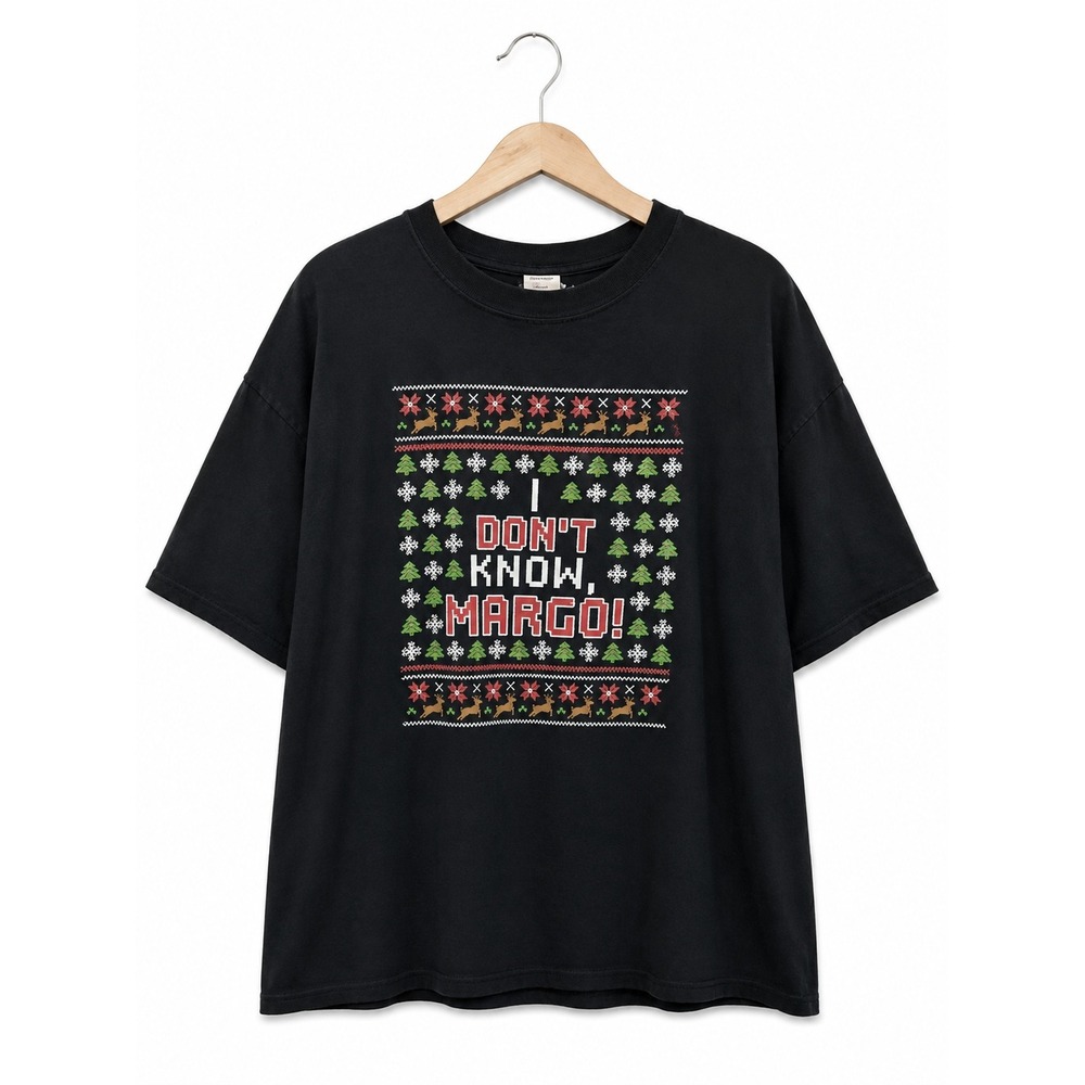 National Lampoons Christmas Vacation I Don't Know Margo Ugly Sweater Tee XL